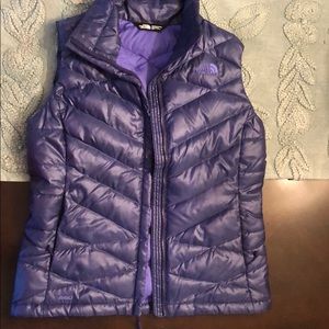 Purple north face jacket